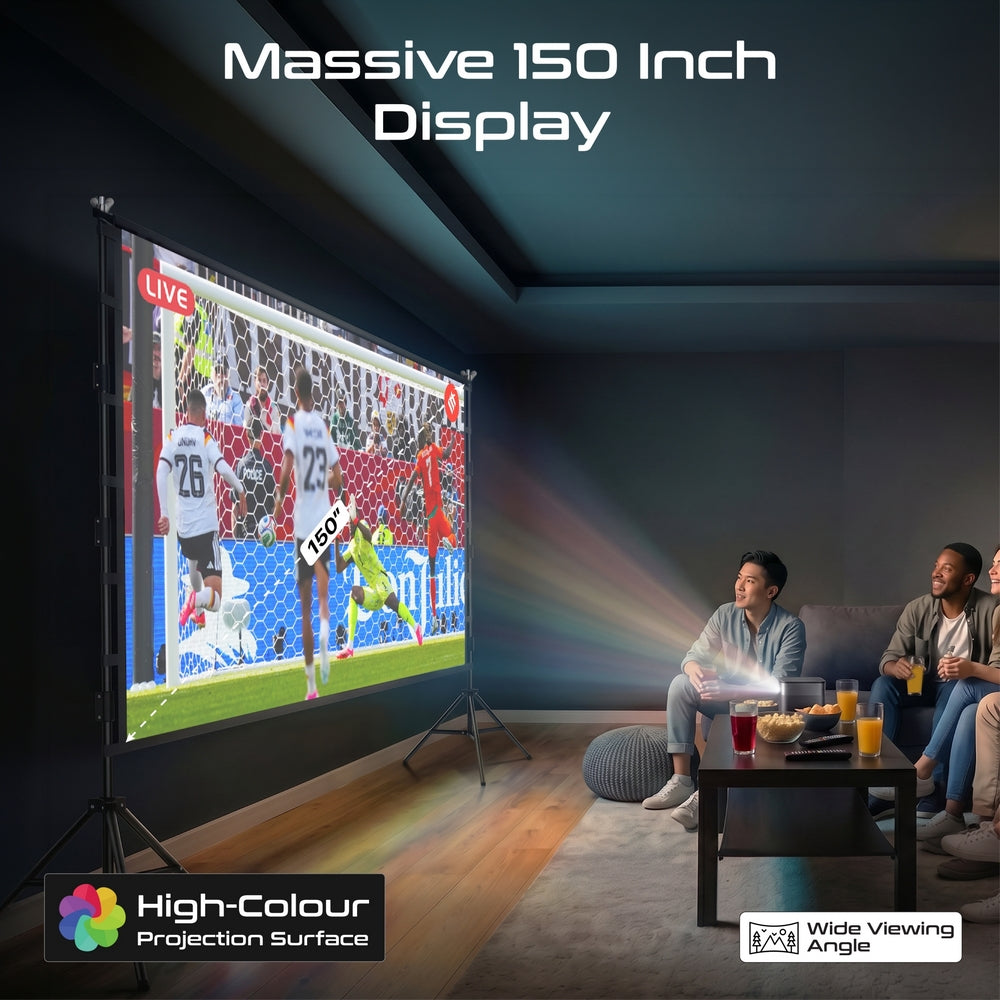 Promate ProScreen 150 inch Projection Screen