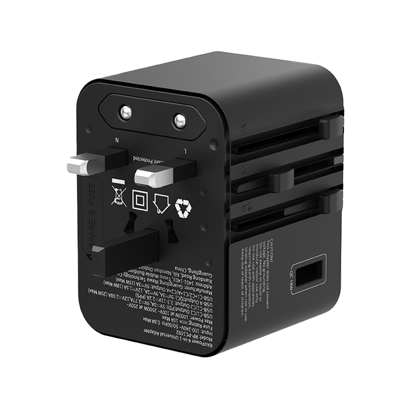 RAVPower RP-PC1092 25W GaN PD 5-in-1 Universal Travel Adapter