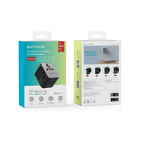 RAVPower RP-PC1092 25W GaN PD 5-in-1 Universal Travel Adapter