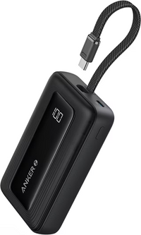 Anker Zolo A1680 10000mAh 30W Power Bank with Built-In USB-C & Lightning Cables