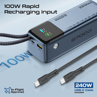 Promate Titan-240Pro 27000mAh 240W Power Bank with TFT Display