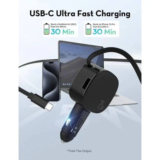 Ravpower 3-port 75W Car Charger