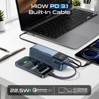 Promate Titan-240Pro 27000mAh 240W Power Bank with TFT Display