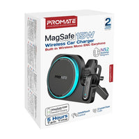 Promate MagMount-BT 15W Car Charger & ENC Earphone