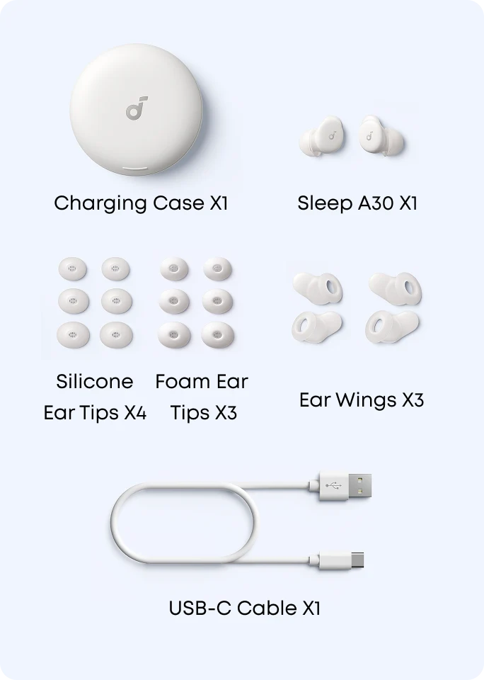 Soundcore A30 Smart ANC Sleep Earbuds