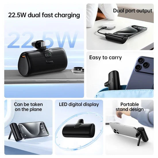 Hoco DB97 5000mAh Power Bank 22.5W Fast Charging with Type-C Compatible