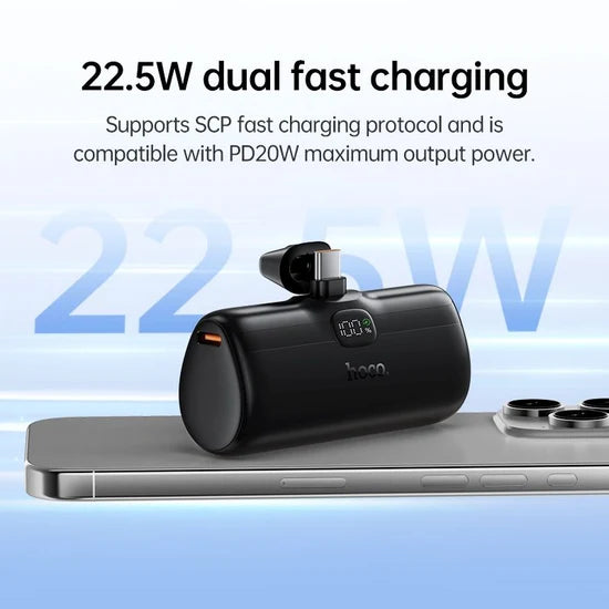 Hoco DB97 5000mAh Power Bank 22.5W Fast Charging with Type-C Compatible