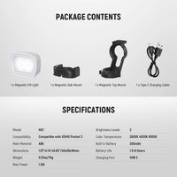 Neewer Basics M21 Magnetic Fill Light for DJI Osmo Pocket 3