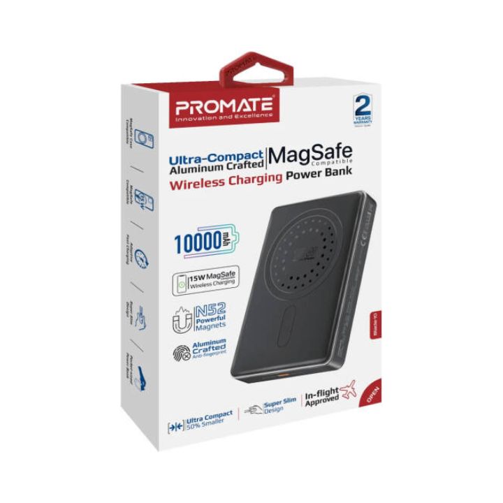 Promate Blade-10 10000mAh MagSafe-Compatible Power Bank