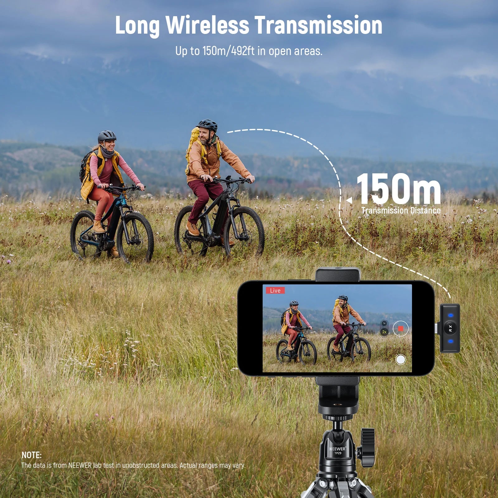 Neewer KM18 Mini Wireless Lavalier Microphone Kit