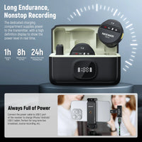 Neewer KM18 Mini Wireless Lavalier Microphone Kit