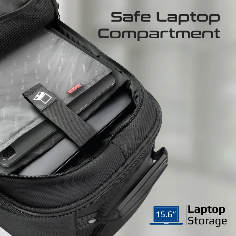 Promate CramPack TR 15.6 inch Laptop Trolley Bag