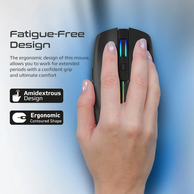 Promate Kitt Wireless Ergonomic Optical Mouse