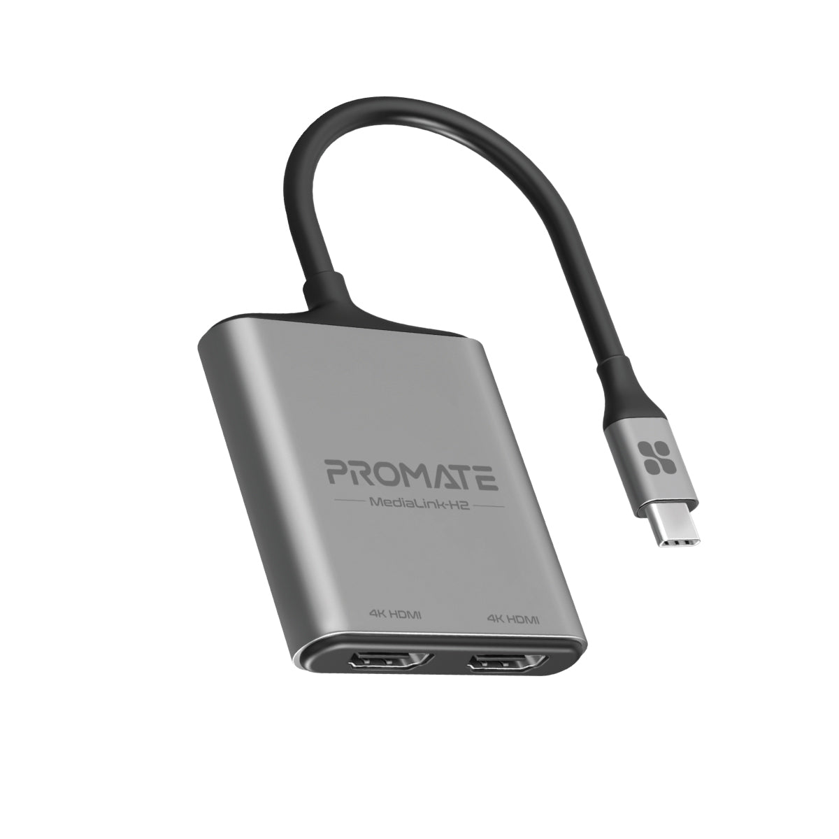 Promate MediaLink-H2 4K USB-C to Dual HDMI Adapter