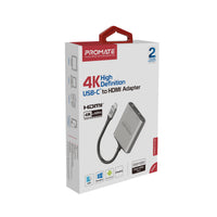 Promate MediaLink-H2 4K USB-C to Dual HDMI Adapter