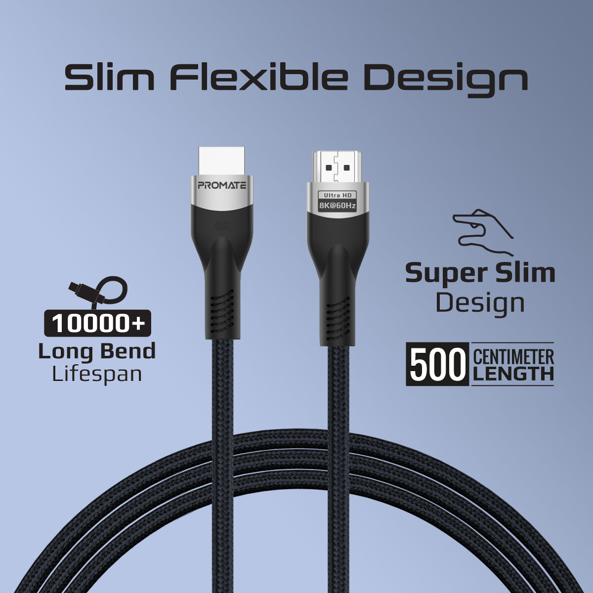 Promate PrimeLink 8K Certified HDMI 2.1 Cable
