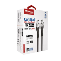 Promate PrimeLink 8K Certified HDMI 2.1 Cable
