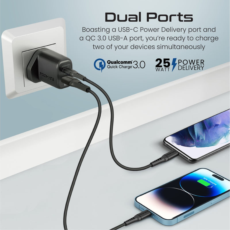 Promate ChargeKit 25PDi 25W Lightning Charger