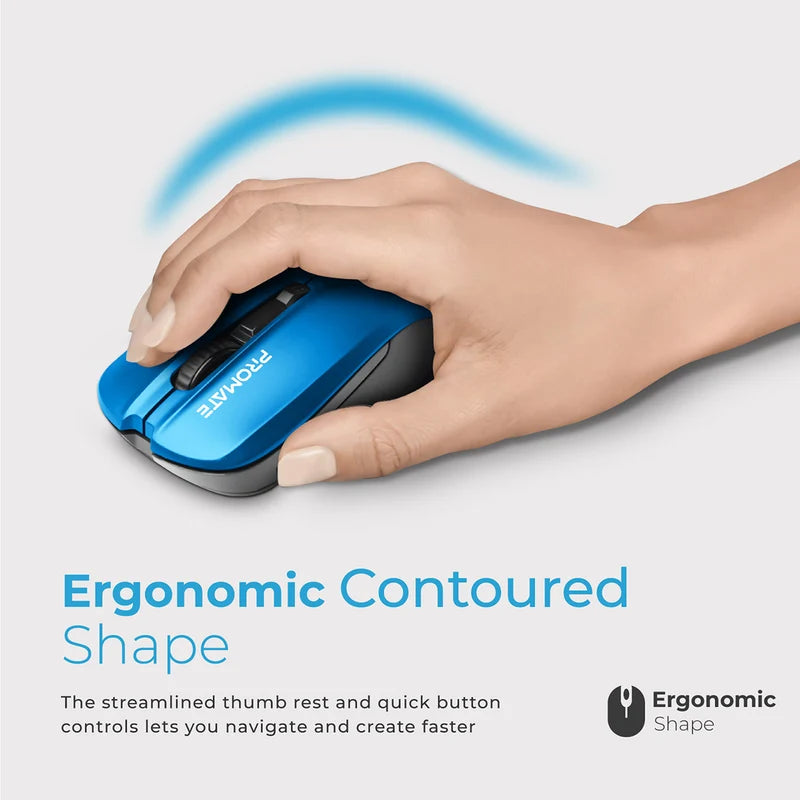 Promate Contour Wireless Ergonomic Mouse