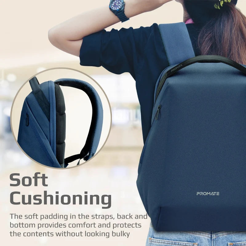 Promate EcoPack BP 15.6 inch Lightweight Backpack
