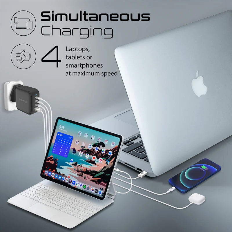 Promate GaNPort4 100PD 100W GaN Charger