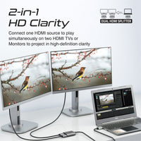 Promate MediaSplit-H2 Dual HDMI 4K@60Hz Splitter Cable