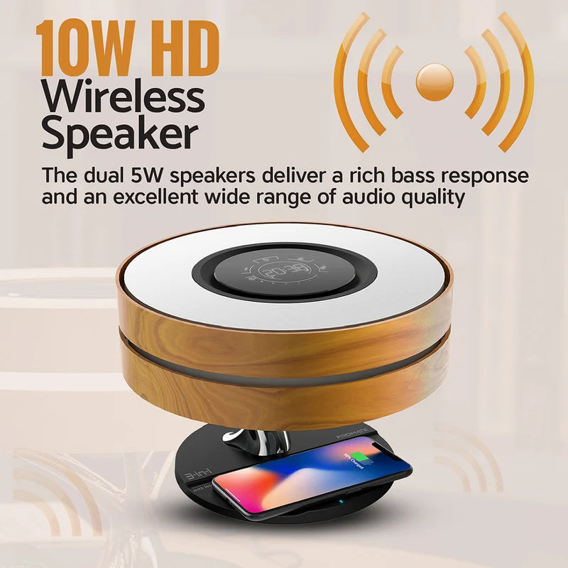 Promate Mirth Speaker Lamp and Wireless Charger