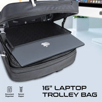 Promate Persona TR 16 inch Laptop Trolley Bag