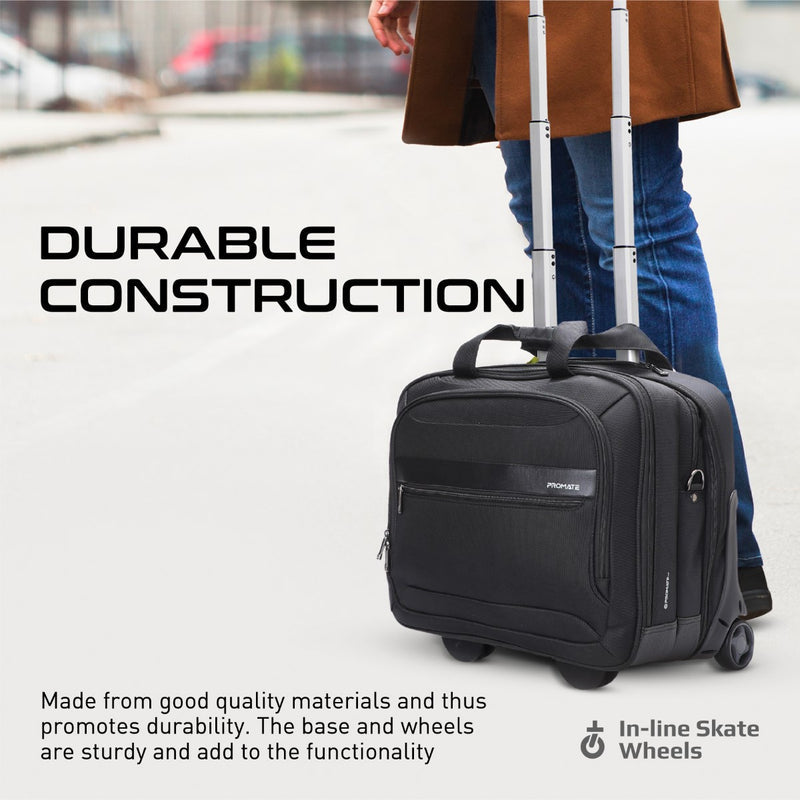 Promate Persona TR 16 inch Laptop Trolley Bag
