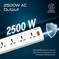 Promate PowerMatrix 5M 10 Socket Power Strip