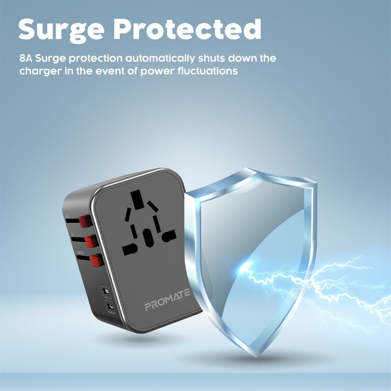 Promate TripMate 36W Universal Travel Adapter