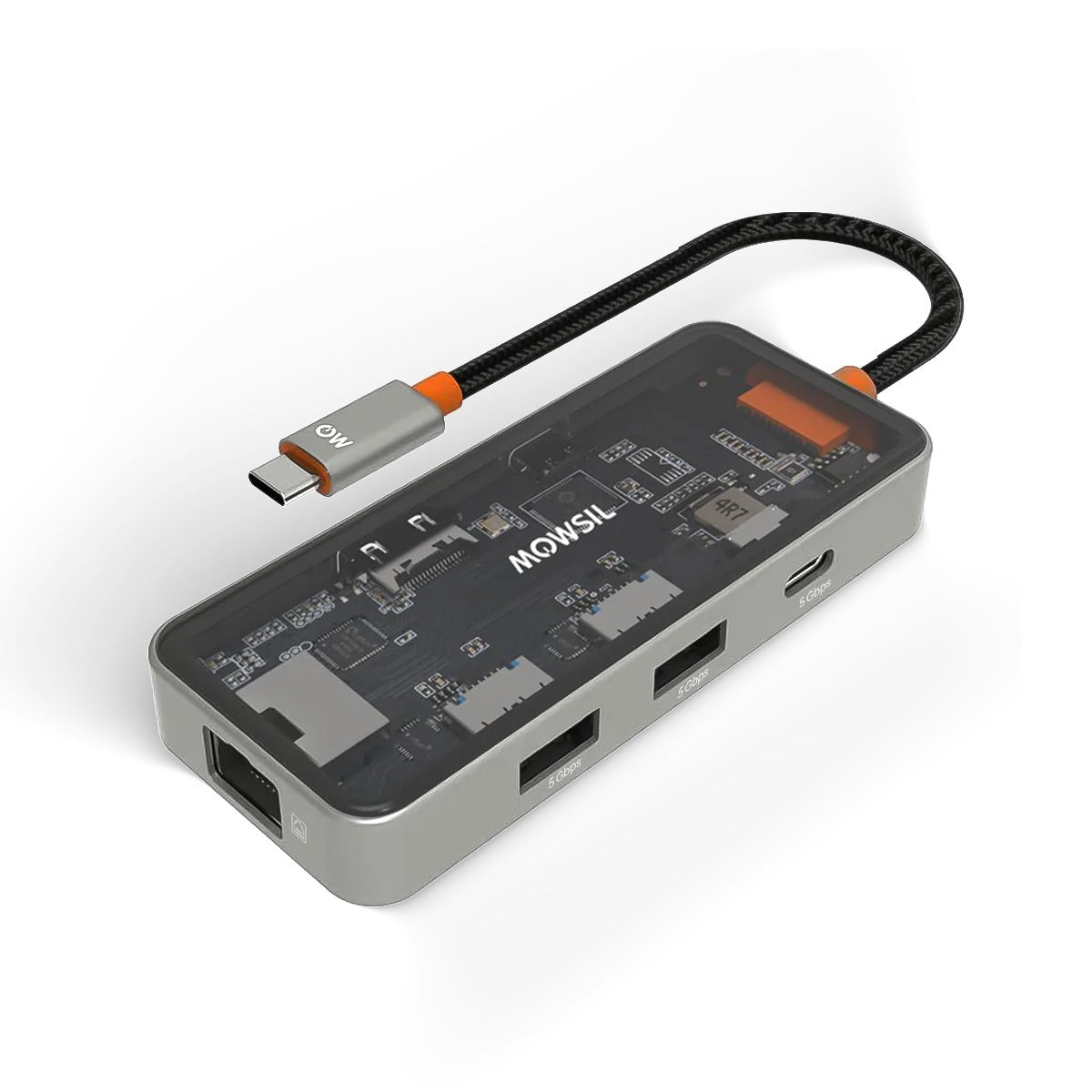 Mowsil MOCHB6 6-In-1 USB-C Hub Docking Station