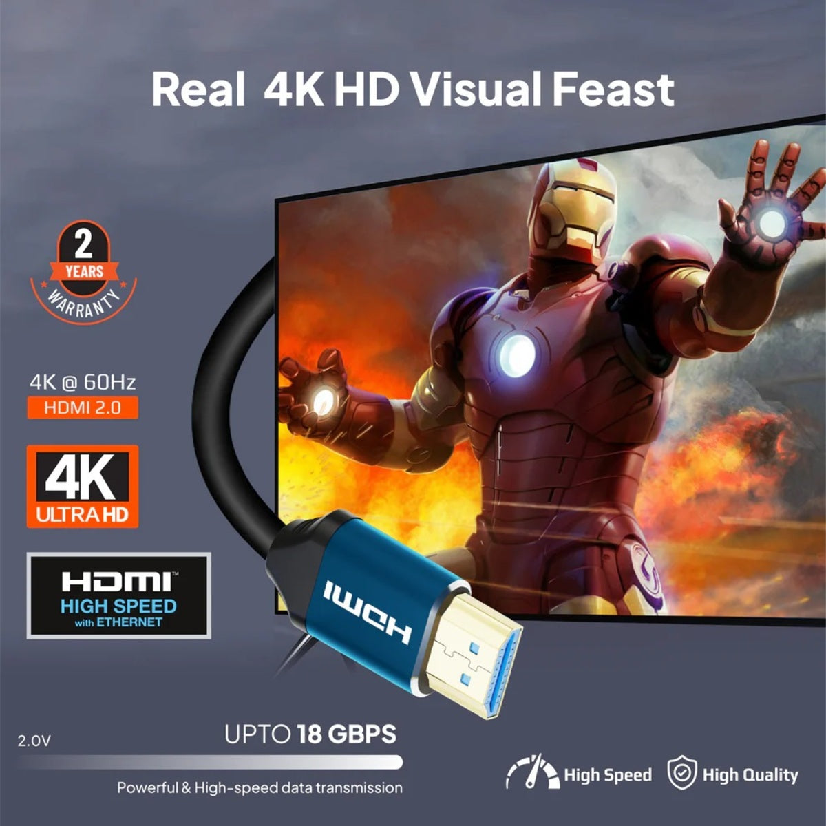 Mowsil HDMI 2.0 Cable