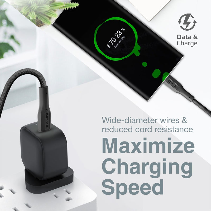 Promate xCord CC 60W USB C Cable 1m