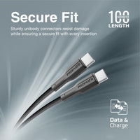 Promate xCord CC 60W USB C Cable 1m