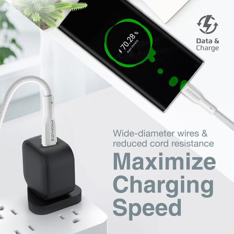 Promate xCord CC 60W USB C Cable 1m