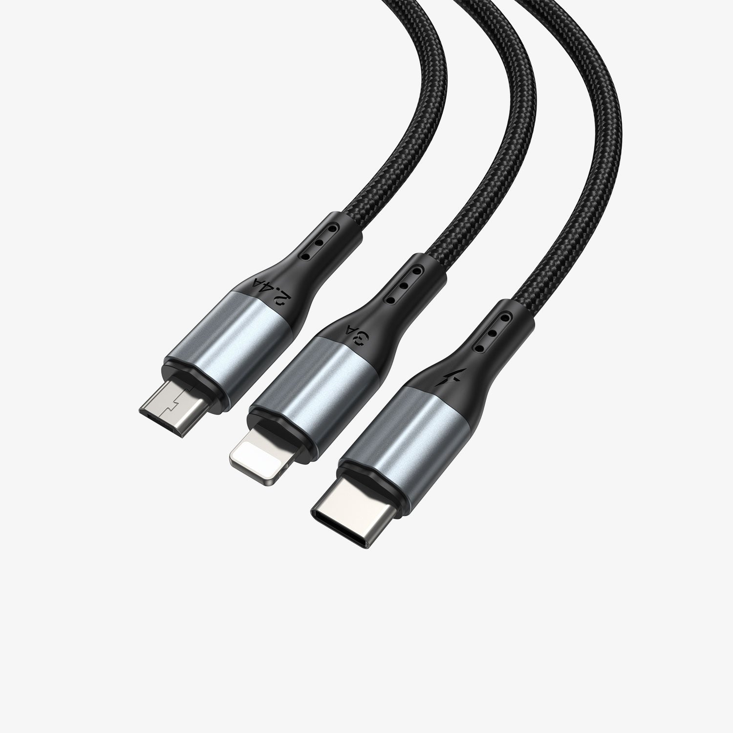 BWOO X274 3-in-1 Aluminium Alloy Data Cable
