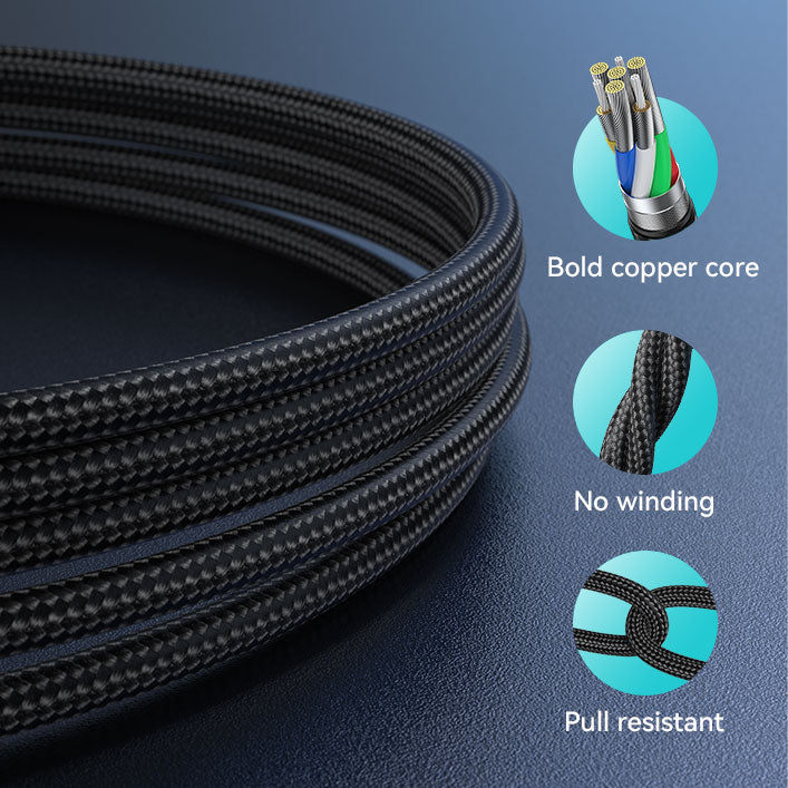 BWOO X274 3-in-1 Aluminium Alloy Data Cable