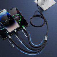 BWOO X274 3-in-1 Aluminium Alloy Data Cable