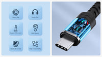 BWOO BZ47 Type-C to AUX 3.5mm Audio Cable