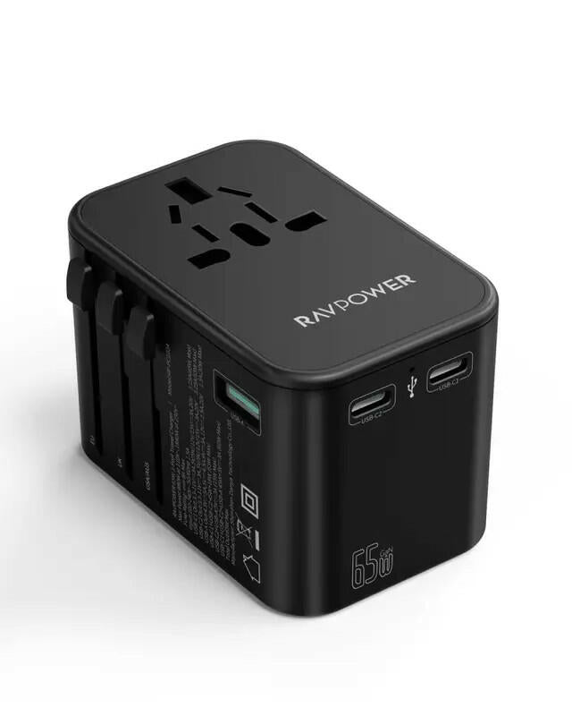 RAVPower 65W 3-Port Travel Charger