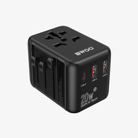 BWOO UC08 GaN Universal Travel Adapter PD 20W + QC 18W