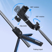 BWOO ZP13 102cm Bluetooth Selfie Stick Tripod With Remote