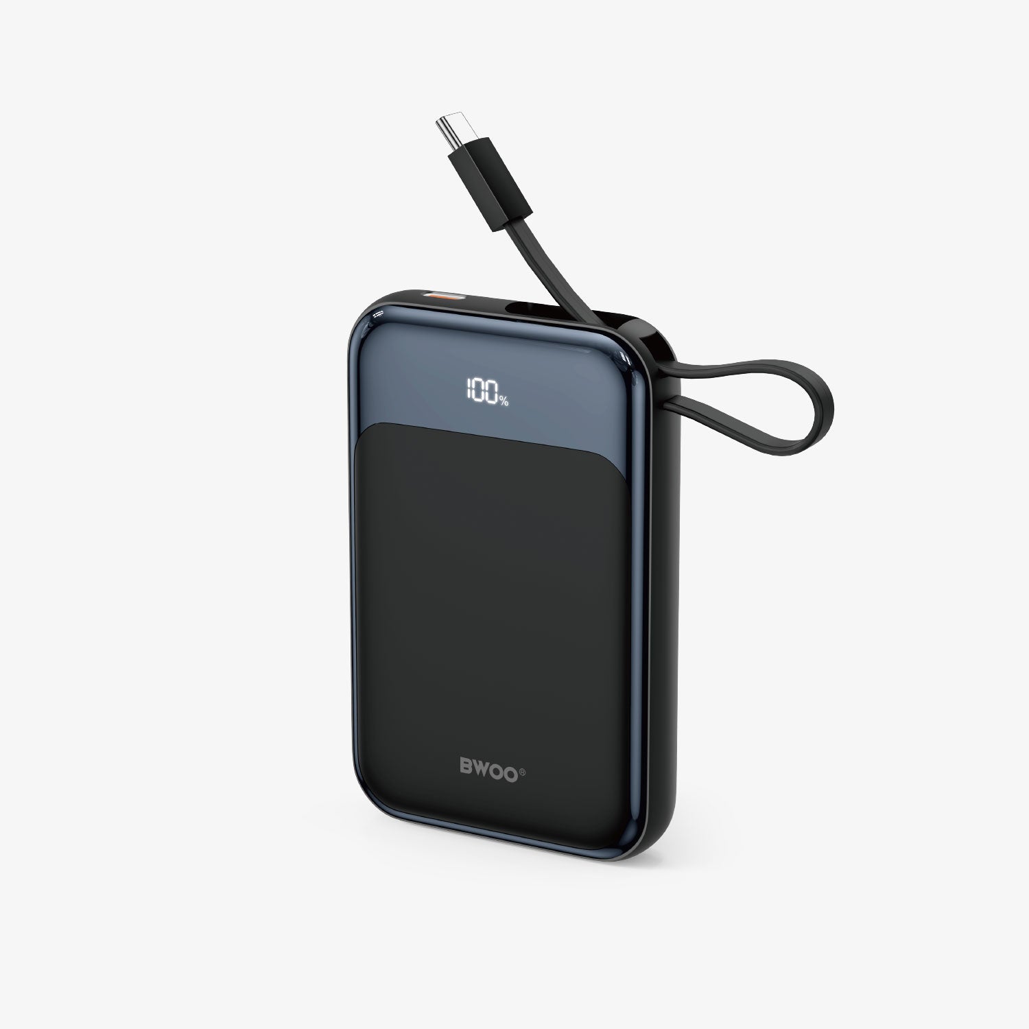 BWOO P80 10000mAh Magnetic Power Bank with Built-In Type-C Cable