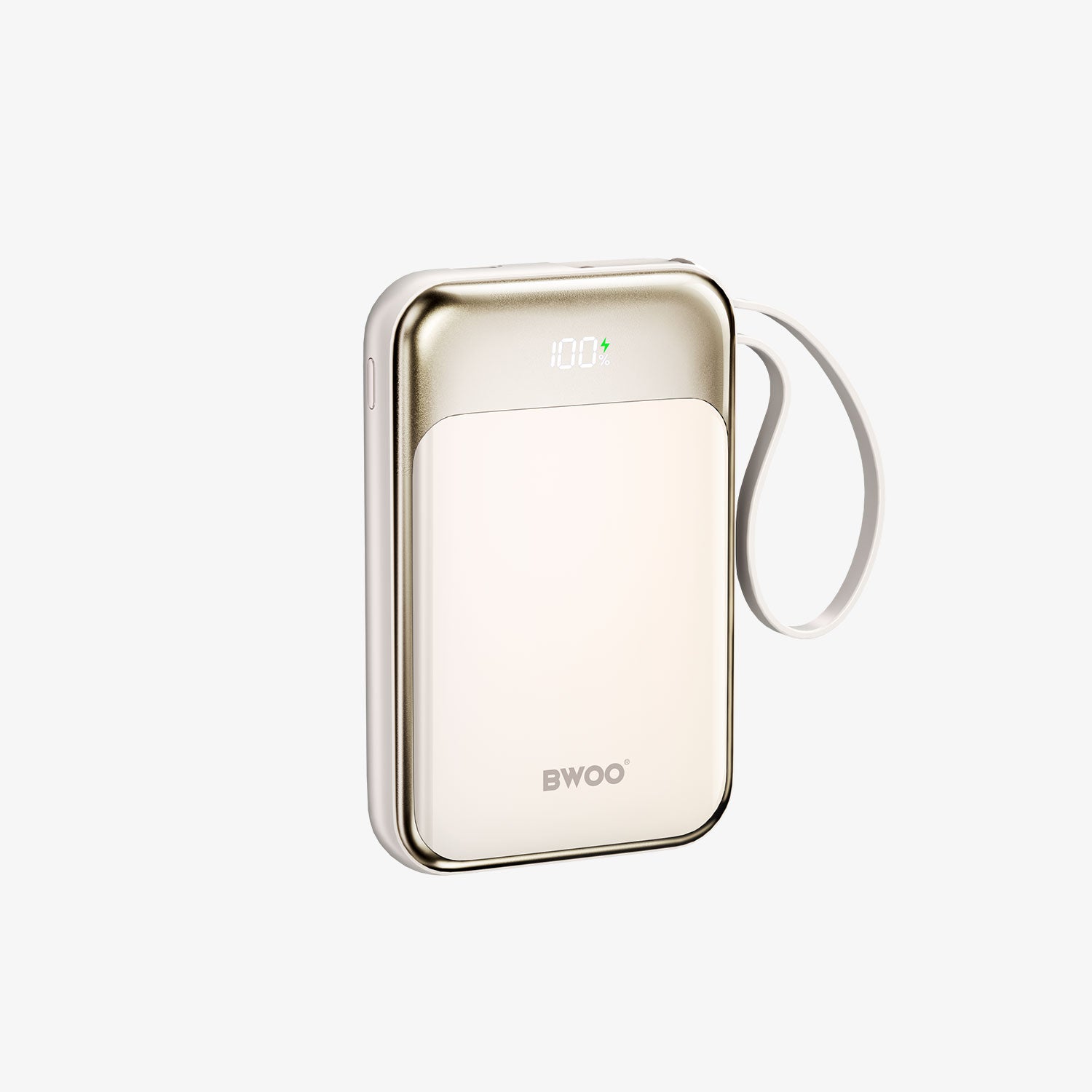 BWOO P80 10000mAh Magnetic Power Bank with Built-In Type-C Cable