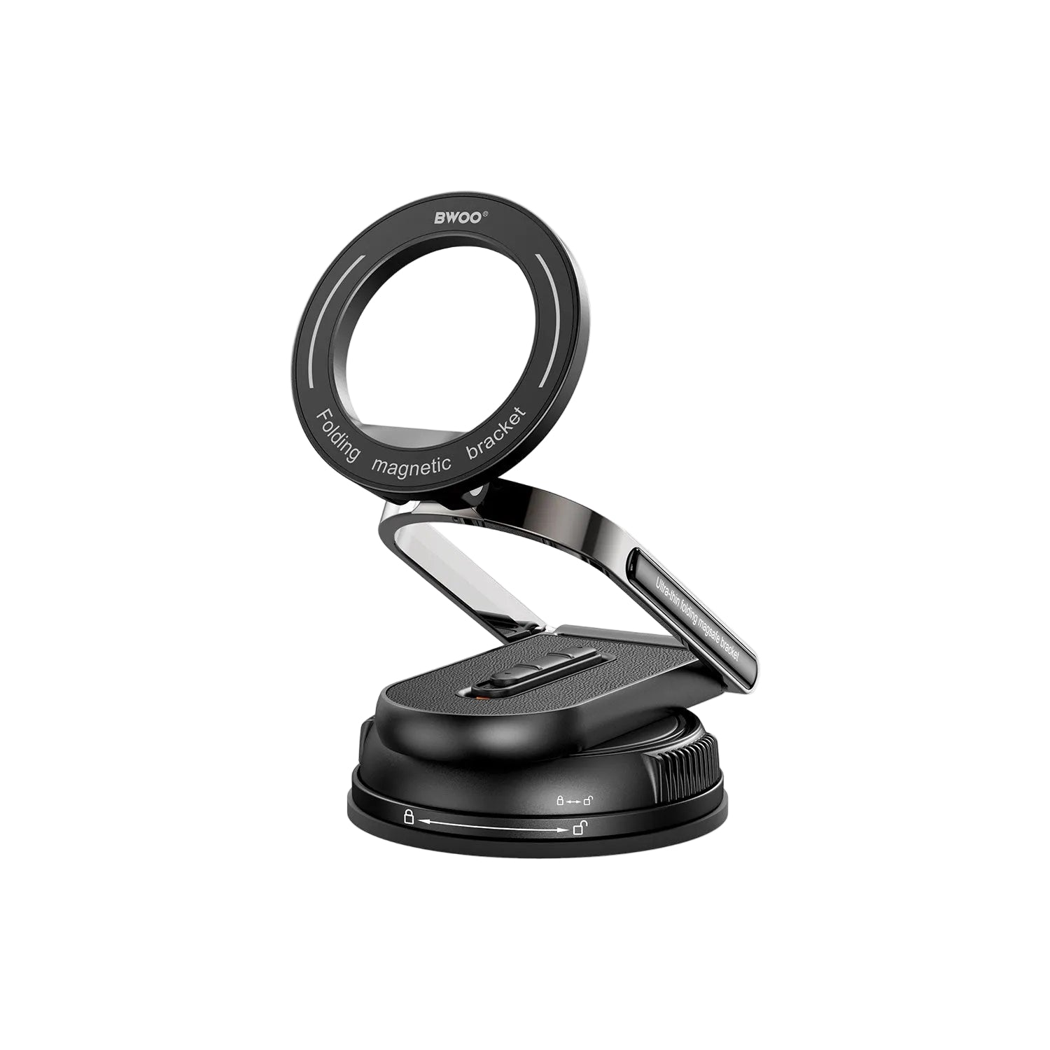 BWOO ZJ158 Vacuum Suction Cup Magnetic Car Phone Holder