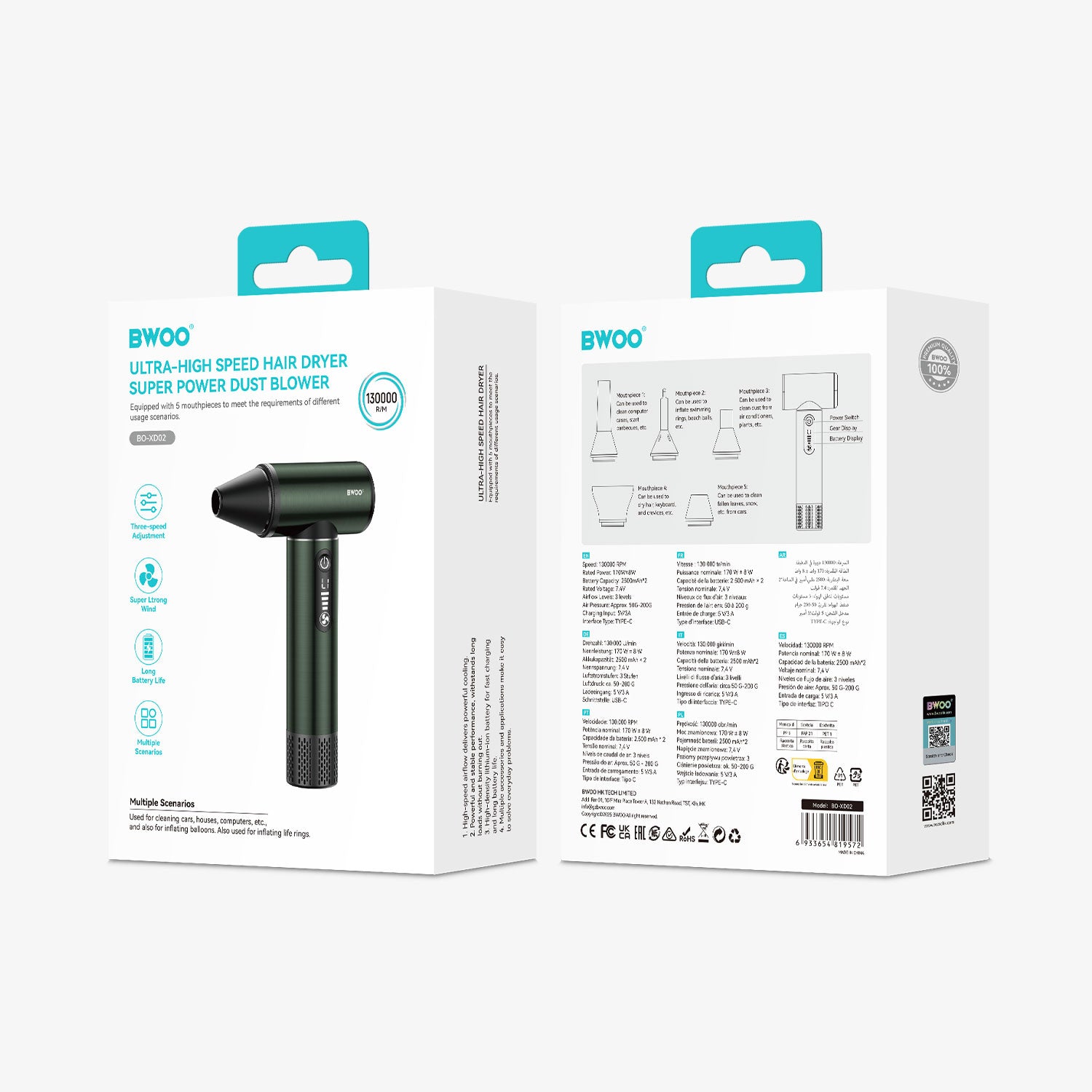 BWOO XD02 Ultra-High Speed Dust Blower