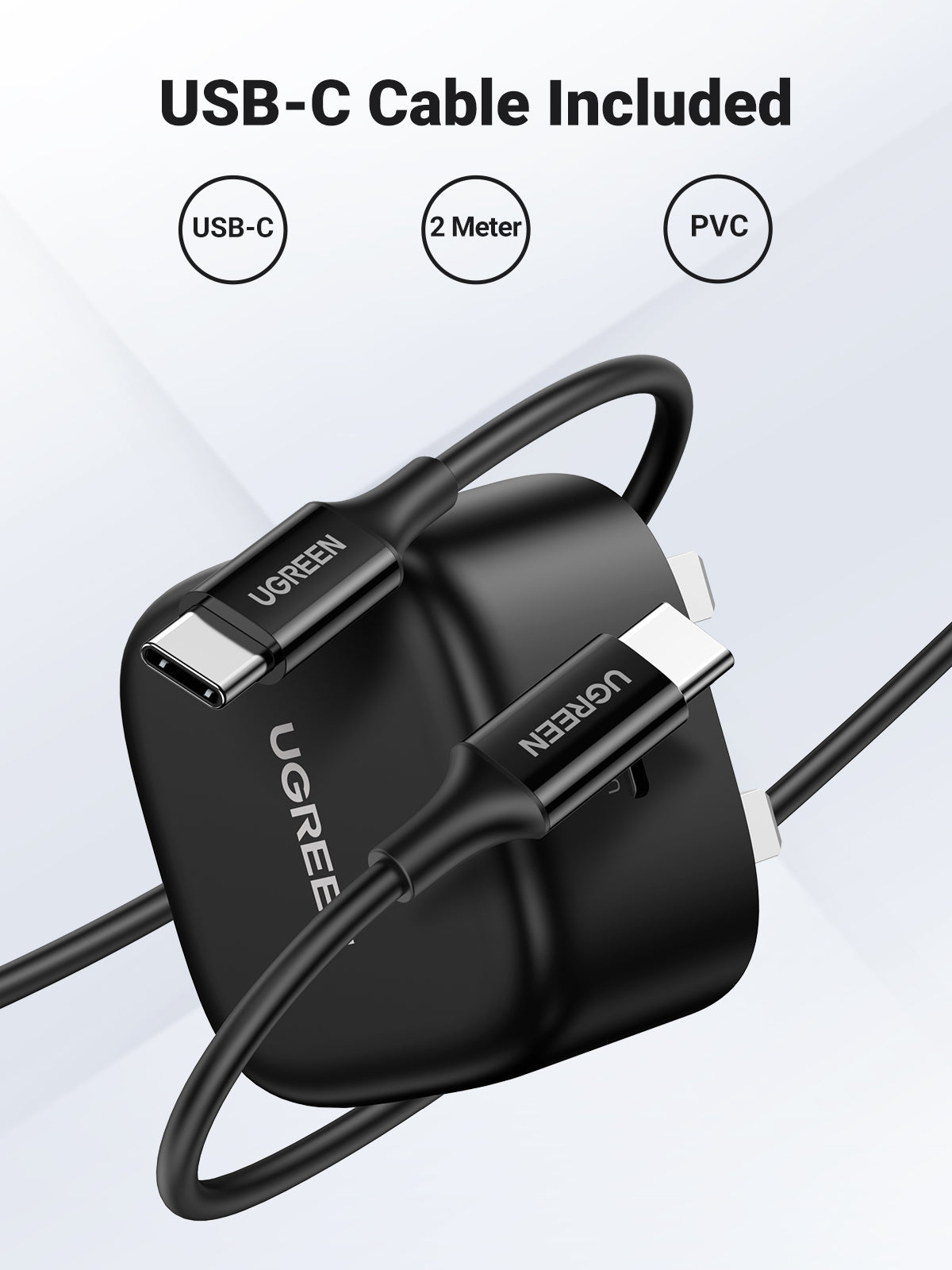 Ugreen CD250 25W PD Charger with USB C Cable