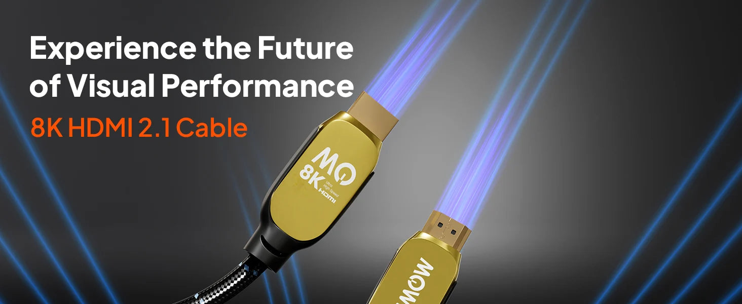 Mowsil 8K HDMI 2.1 Certified Cable – 48Gbps