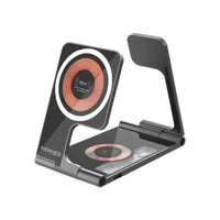 Promate AuraFold-Trio 15W 3-in-1 Wireless Charger